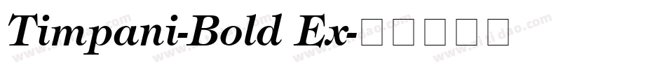 Timpani-Bold Ex字体转换